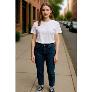 EXPRESS Straight Leg Stella Denim Jeans Leggings Ladies Size 2 Low Rise